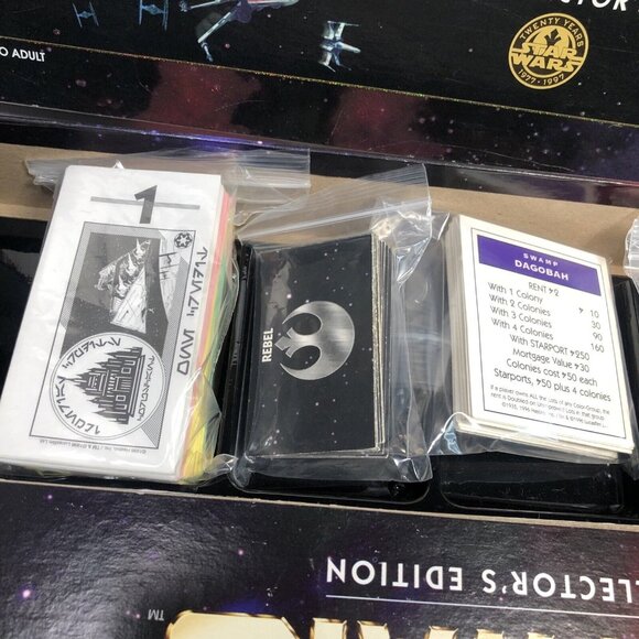 Star Wars Monopoly 1996 Limited Collector's Edition 20th Anniv. Complete - Picture 6 of 8